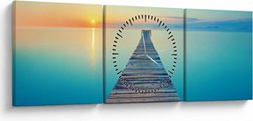 Tablou - Dig spre infinit (cu ceas) (90x30 cm)