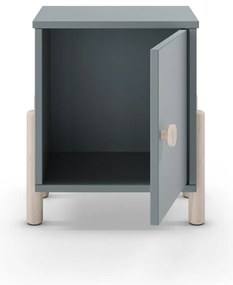 Noptieră de copii verde prăfuit din lemn de pin Enola – Marckeric