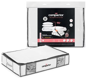 Cutie de depozitare pentru haine din material textil cu vacuum/cu pereți întăriți 65x50x15,5 cm Life – Compactor