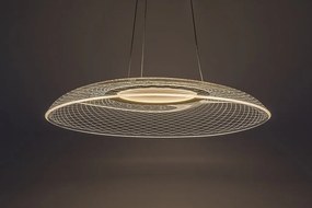 Lustra LED suspendata din metal auriu Zofrael D-50cm