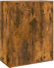 vidaXL Servantă, stejar fumuriu, 60x30x75 cm, lemn compozit