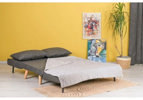 Canapea gri închis extensibilă 120 cm Folde – Artie