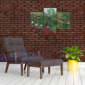 Tablou - Henri Rousseau, Tropical Forest with Monkeys, reproducere (90x60 cm)