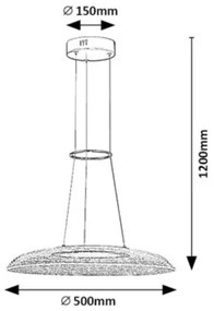 Rabalux 72411 - Lustră suspendată pe cablu ZOFRAEL LED/24W/230V 3000K