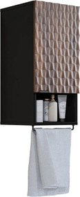 Dulap lemn masiv baie Enzaro, 81 × 33 × 35 cm