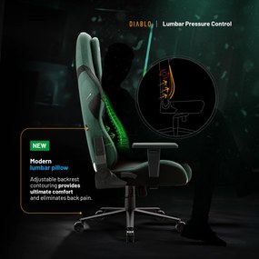Scaun de gaming Diablo X.One Prime Forest Green Normal Size