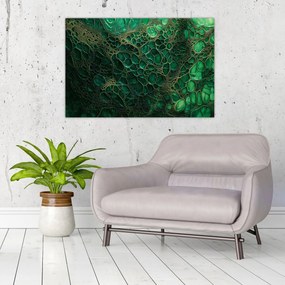 Tablou - Imagine microscopică verde (90x60 cm)