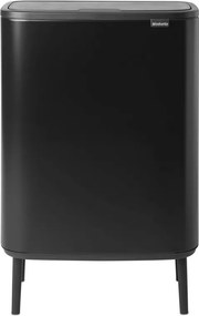 La mâna a doua: Cos pentru gunoi Brabantia Bo Touch Hi 1001260, 60 L, Inaltat, Deschidere lina si silentioasa, Negru mat