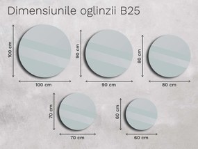 Oglindă Base B25 60×60