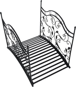 Pod decorativ de grădină, metal negru, RENAL