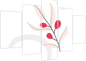 Tablou - Abstracție florală roz N⁰3 (150x105 cm)