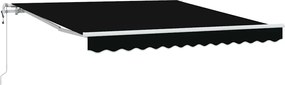 vidaXL Cort electric retractabil Negru 350 x 250 cm