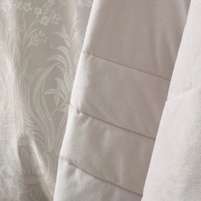 Cuvertură crem matlasată din catifea 220x230 cm Bridgerton Regal Velvet – Catherine Lansfield