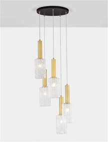 Lustra cu 5 pendule design modern Certa