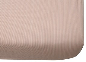 Cearsaf de pat din bumbac cu elastic Culoare maro, LINE 90 x 200 cm
