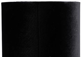 Lampă de masă modernă neagră cu abajur din catifea neagră - Rich