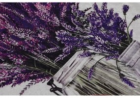 Covorașe de baie mov/gri-deschis 2 buc. 60x100 cm Purpura – Foutastic