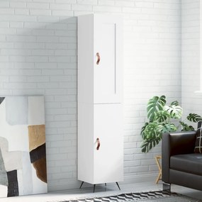 vidaXL Dulap înalt, alb, 34,5x34x180 cm, lemn prelucrat