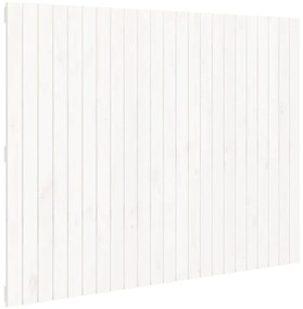 824944 vidaXL Tăblie de pat pentru perete, alb, 146,5x3x110 cm lemn masiv pin
