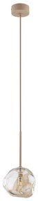 Lustră pe cablu LAVA 1xG9/8W/230V bej/fumuriu bej