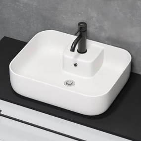 BATH DELUXE 06-050-12-11-00-Lavoar pentru blat KRISTIANSAND 51x40cm ceramică/alb