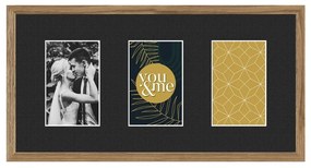 Ramă foto 25x48 cm Kyoto Black – Styler