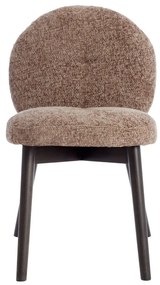Set de scaune de sufragerie maro 2 buc. tapițat Sinosa – Light &amp; Living