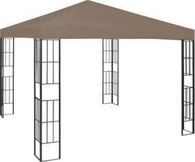 vidaXL Pavilion, gri taupe, 3 x 3 m