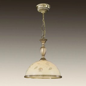 Lustra/Pendul din alama cu sticla decorata design italian D-28cm 6208