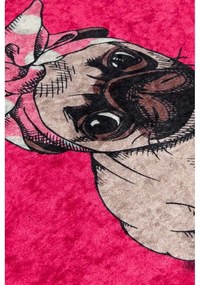 Covoraș de baie roz 40x60 cm Pink Pug – Foutastic