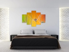 Tablou cu picături pe plantă (150x105 cm)