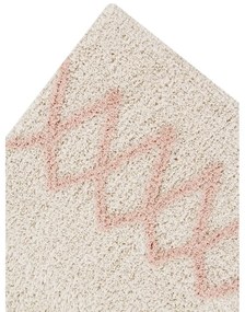 Covor roz/crem lavabil/țesut manual din bumbac 120x160 cm Atlas Natural – Lorena Canals