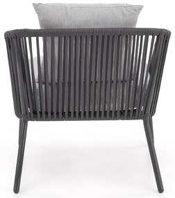 Set de gradina Rocca - 5 locuri, gri
