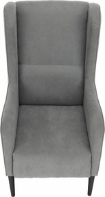 Fotoliu cu urechi Brius (gri). 1017081