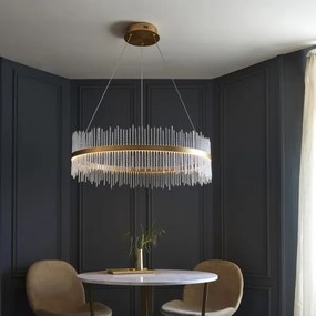 Endon 107672 - Lustră LED ADRIEL dimabilă pe cablu, 83W, 230V, 3000K, aurie