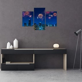 Tablou - Artificii in Miami (90x60 cm)
