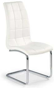 Scaun K147 piele ecologica alb