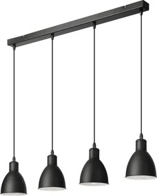 Brilagi - Lustra LED suspendată pe cablu RIDDY 4xE27/60W/230V negru