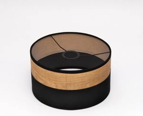 Lustră suspendată pe cablu ALBA 1xE27/15W/230V Ø 25 cm negru/maro