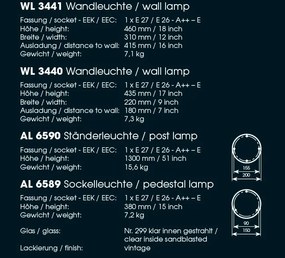 Aplica design rustic iluminat exterior din fier forjat WL 3440