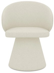 Scaun de sufragerie crem tapițat Uala – Makamii