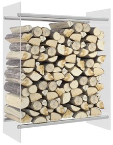 Rastel lemne de foc transparent 80x35x100 cm sticla securizata Transparent, 80 x 35 x 100 cm