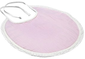 Bavețică din muselină Kindsgut Paris, roz