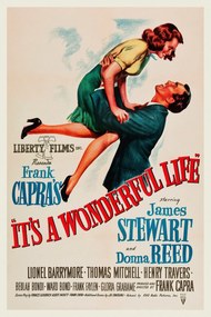 Reproducere It's a Wonderful Life (Vintage Cinema / Retro Movie Theatre Poster / Iconic Film Advert), (26.7 x 40 cm)