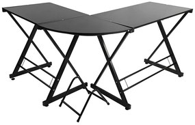 Birou in forma de L-negru