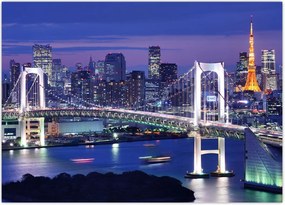 Tablou metropolei nocture (70x50 cm)