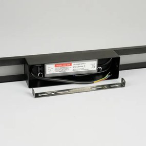 Brilagi - Aplica LED de exterior LUNA, 24W, 230V, 4000K, IP65, neagră