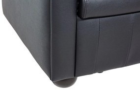 Canapea 3 locuri din piele Chichester (negru) . 1008702