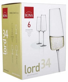 Set 6 pahare sampanie 340ml, RONA Lord