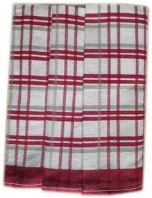 Prosop de bucătărie în carouri Egypt – Set 3 bucăți